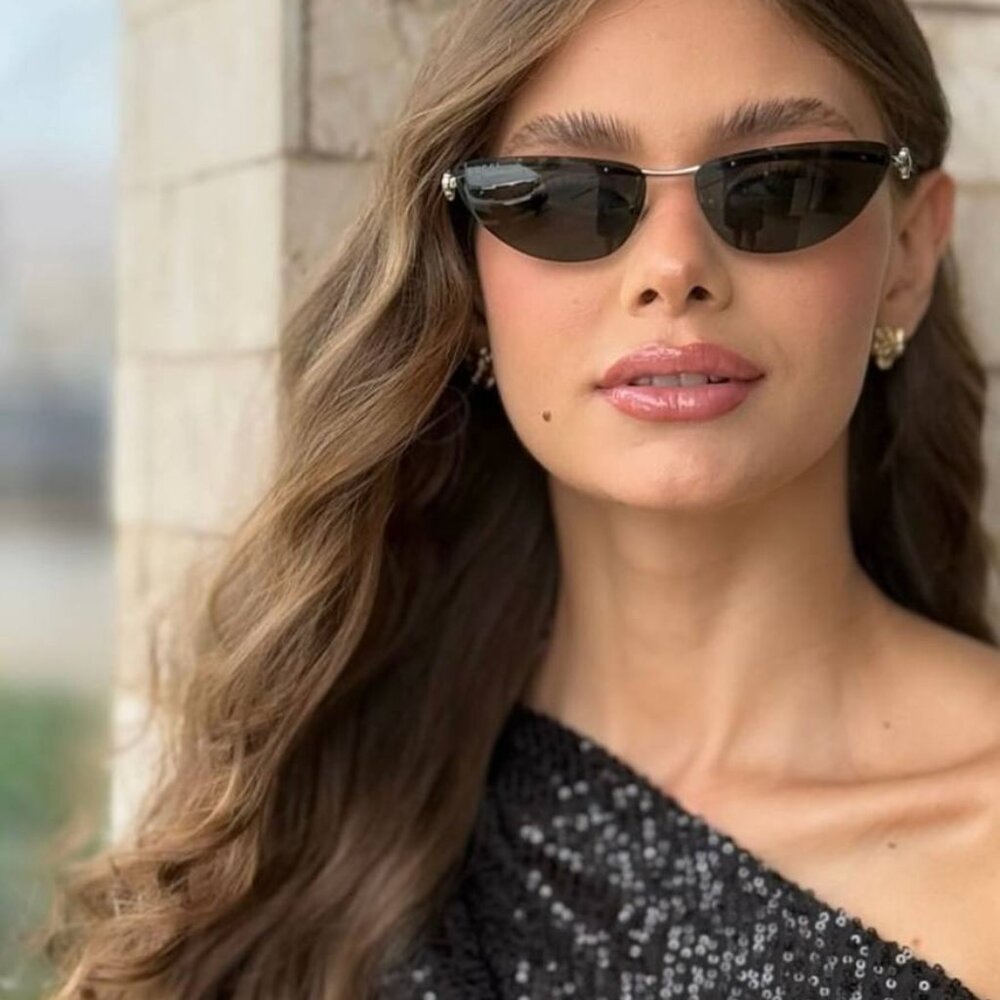 Final Price! Gucci GG1701S 003 Silver/Violet Sunglasses - Picture 3 of 11